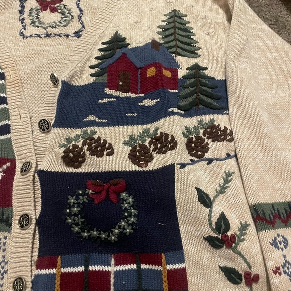 nutcracker embroidered christmas cardigan - Picture 2 of 5